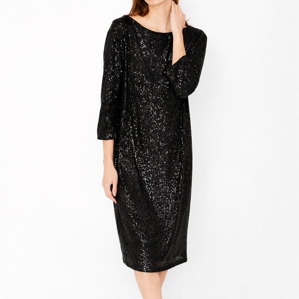 SMASH + TESS | Forever Frosted Black Sequin Dress – Women’s 4XL